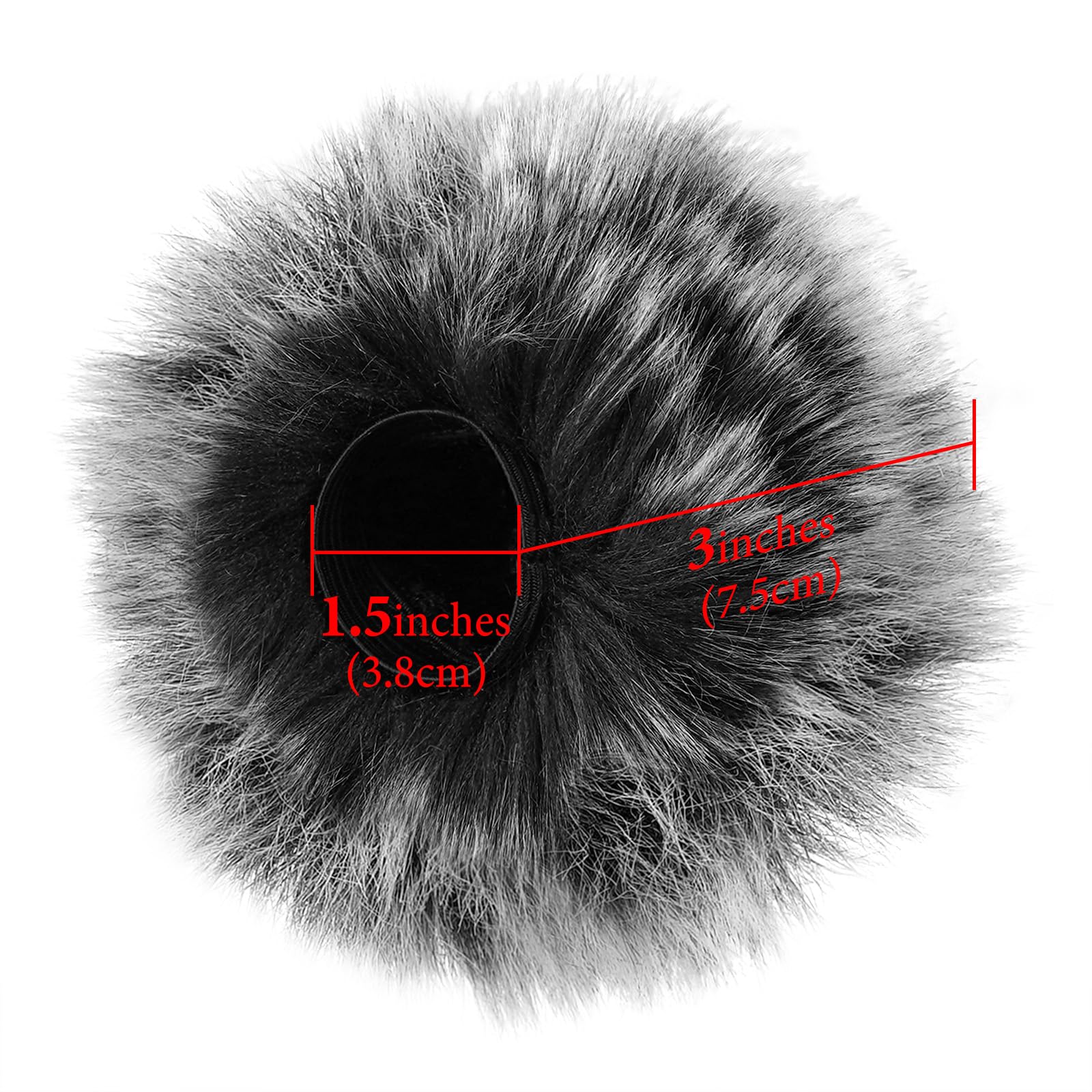 Geekria for Creators Furry Windscreen Compatible with ZOOM H6 essential Handy Recorder, Mic DeadCat Wind Cover Muff - Image 4