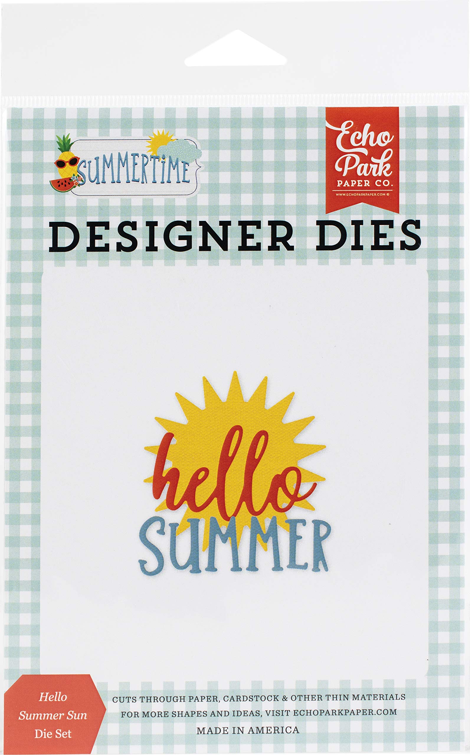 ECHO PARK PAPER COMPANY Dies, Hello Summer Sun, Summertime, One Size