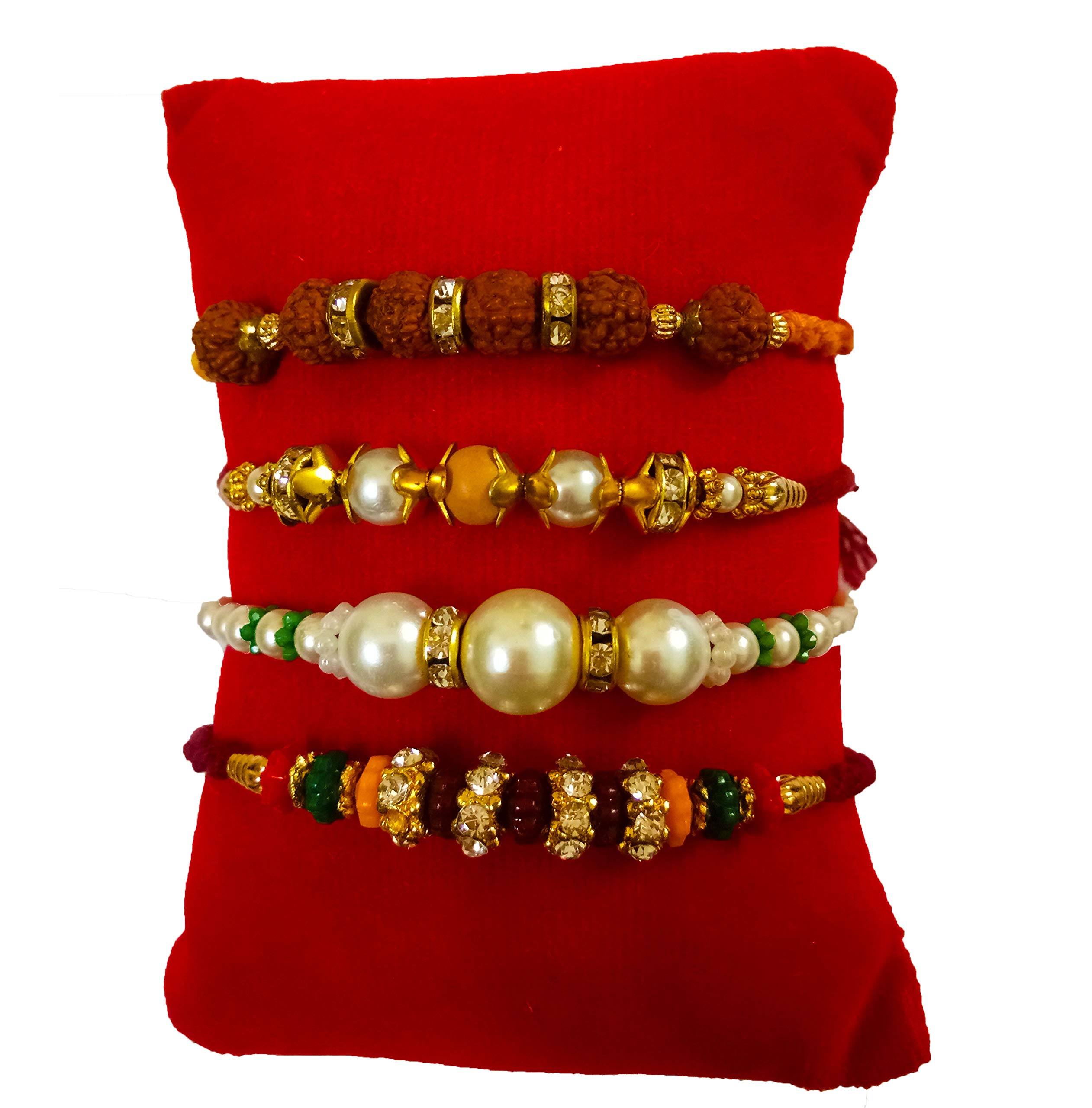 DMS RETAIL Multicolor Rakhi for Brother with Roli Chawal Pack of 4 Different Pattern Rakhi (Pattern-8-9-44-47) (B08BCQF9ZZ) Amazon Price History, Amazon Price Tracker