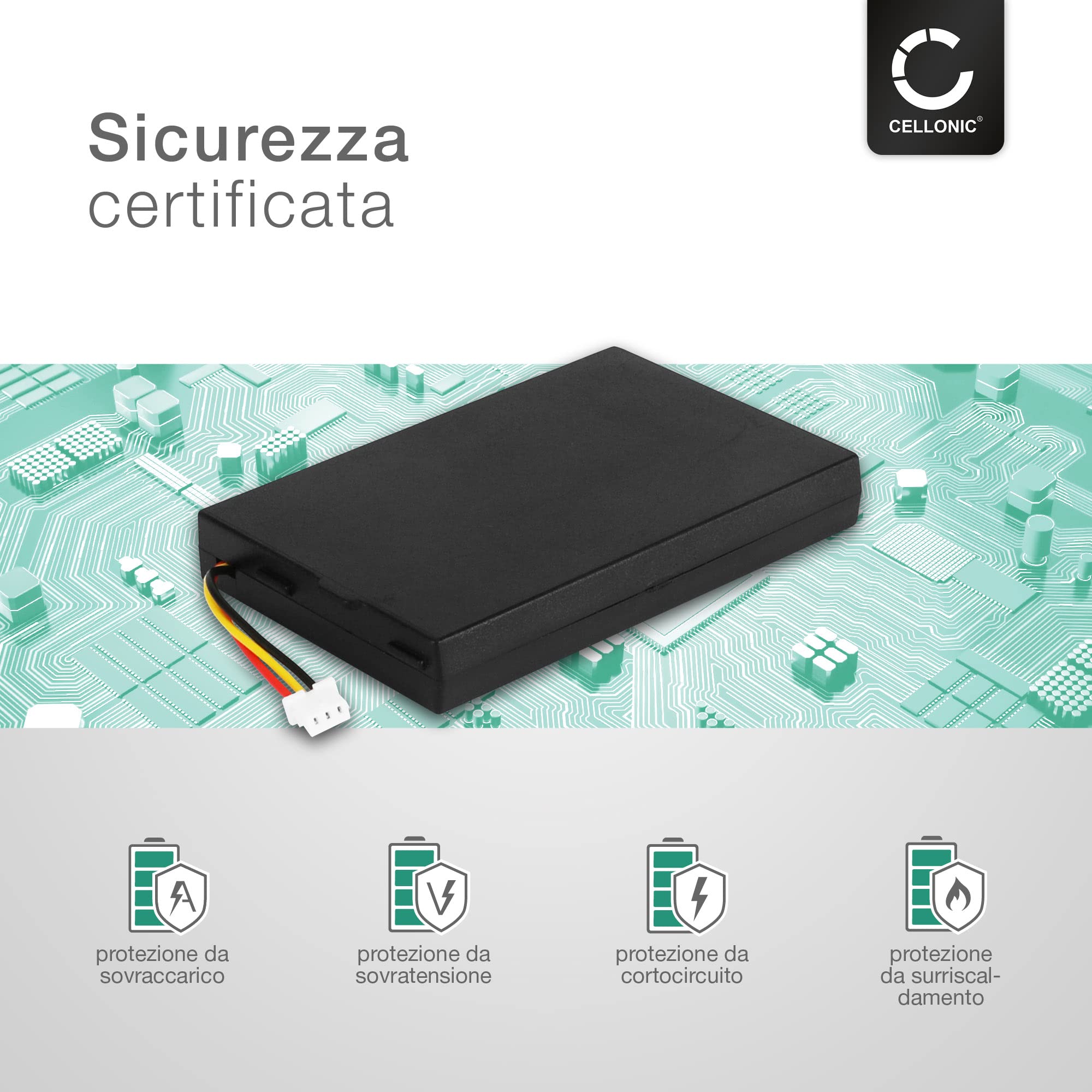 CELLONIC Batteria per Headset/Auricolare/Cuffie Compatibile con Logitech G933, G533, 533-000132 – (1200mAh, 3.7V)
