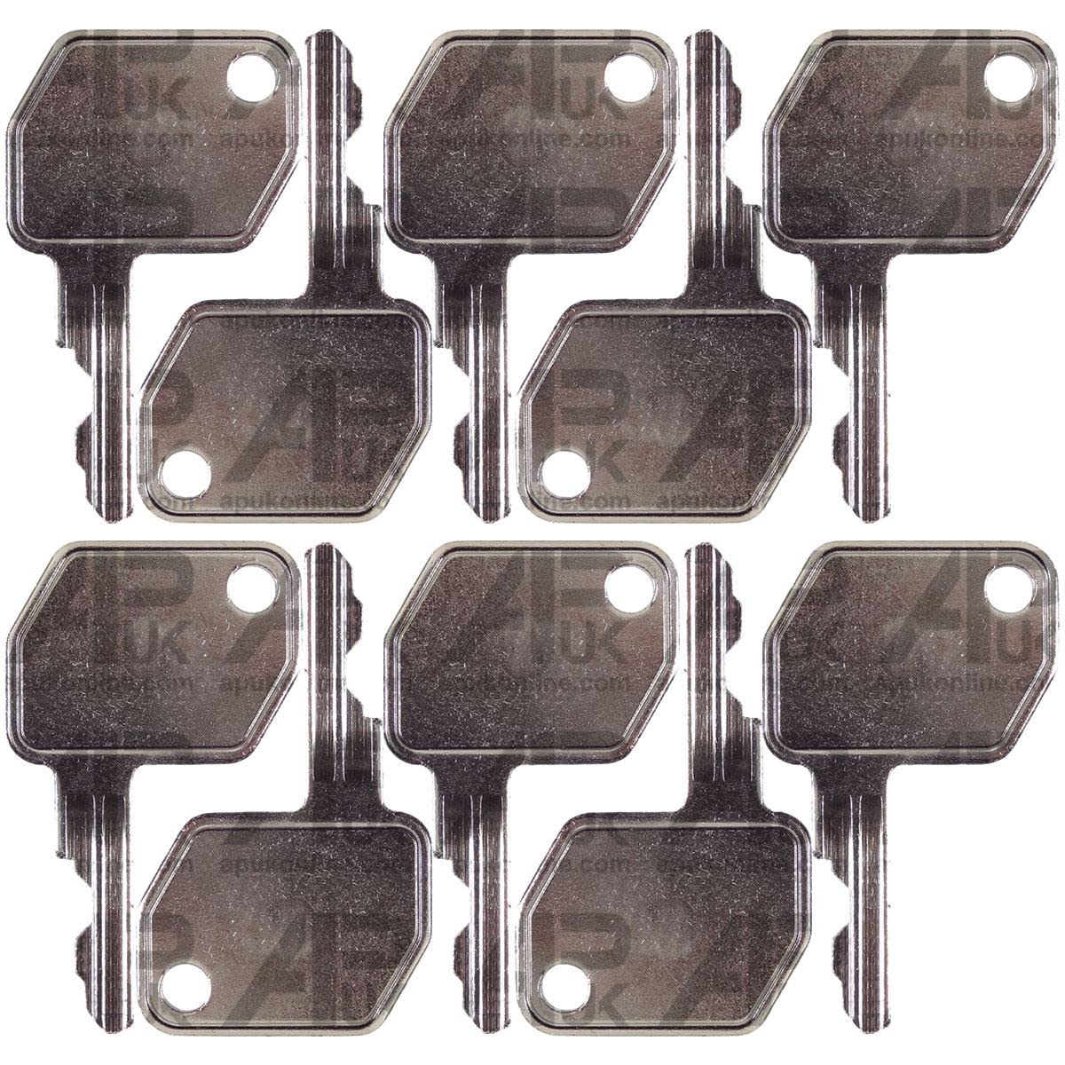 2 x Thwaites JCB BENFORD TEREX LUCAS Dumper Truck Key 92274 Solid Steel