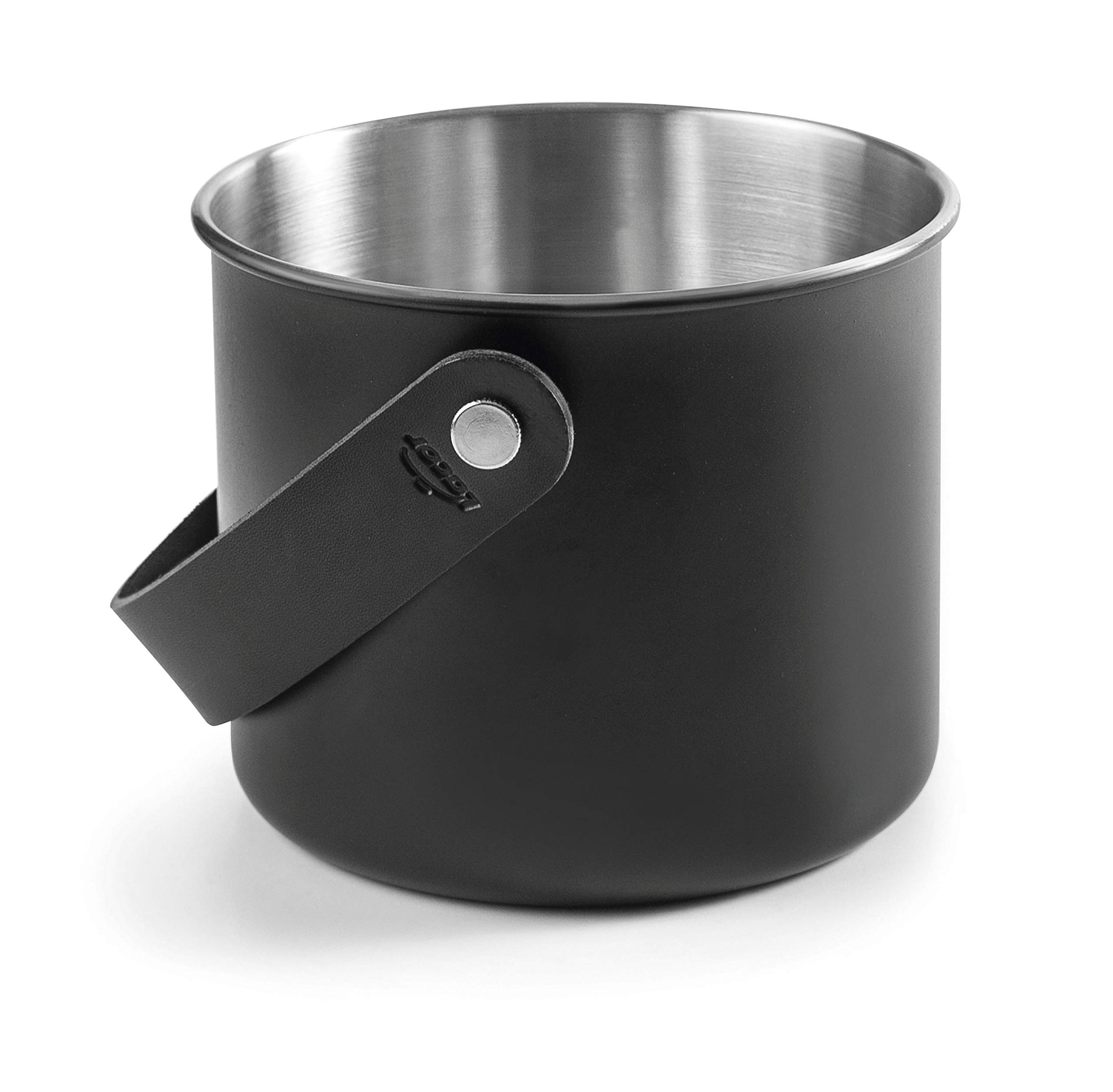 Lacor 65414 - Cubitera Inoxidable, 14 cm, Acero 18/10, 1'5 L Moon Black