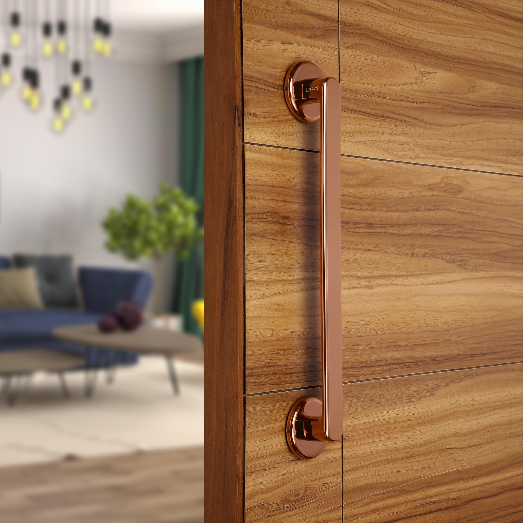 LAPO Classic Pull Bar Handle for Main Entrance | 8Inch Gold Pull Handle with 200mm Hole Center| Ideal for Home & Hotel Doors | Fits 30 to 100mm Wooden Door | 3Yrs Warranty| Easy Fixing Screw | 1Piece — Amazon image 10