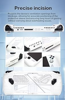 ROG Ally ホワイト ケース・プロテクター付き Amazon.co.jp: ROG Ally用保護ケース、キックスタンド付きASUS