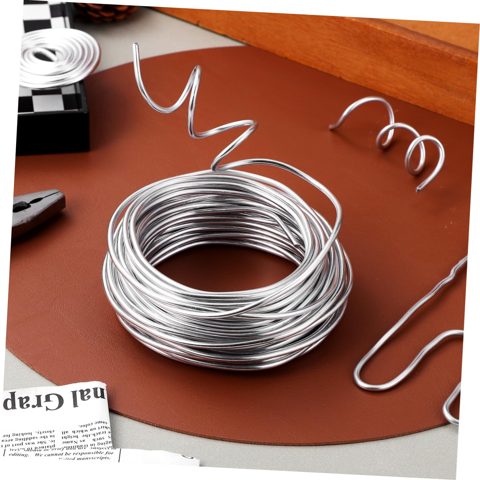 Biegsamer Aluminiumdraht 3mm 15m 1 Rolle Silber zum Basteln