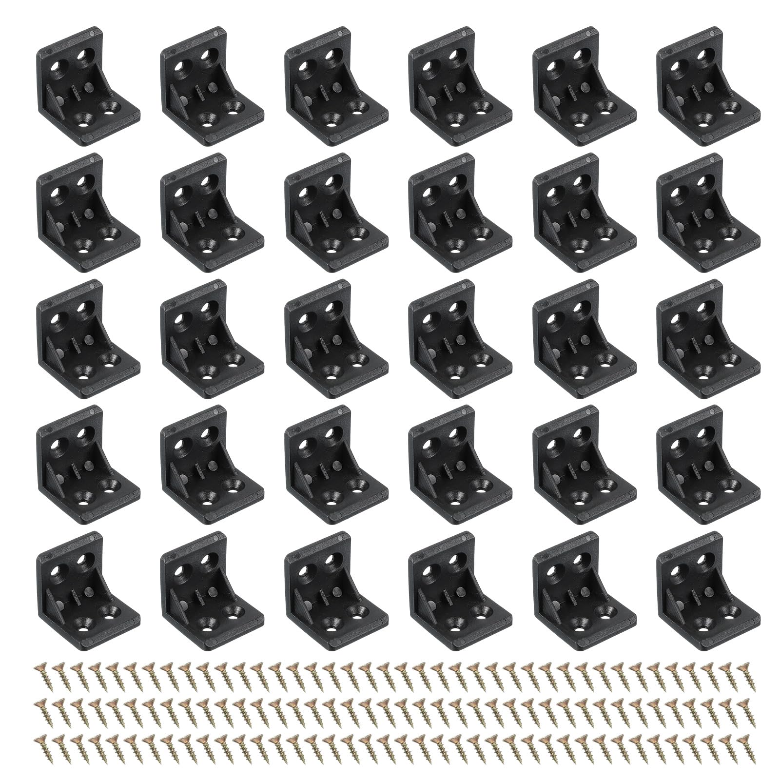 PATIKIL Plastic Corner Braces 27x27x27.3mm