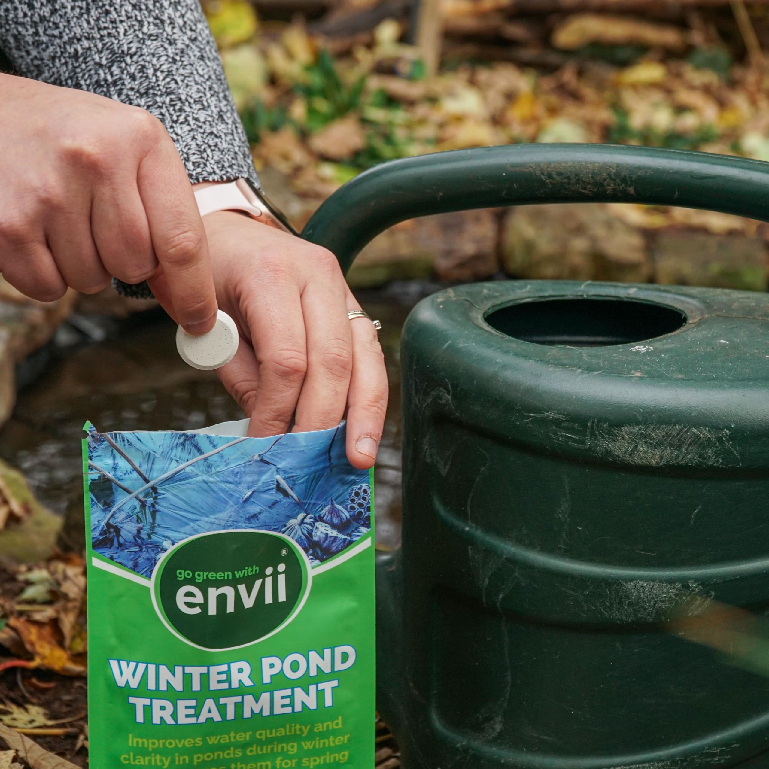 envii Winter Pond Treatment – leczenie stawu w zimie redukuje osady i poprawia przejrzystość wody – wystarcza na 45 000 litrów