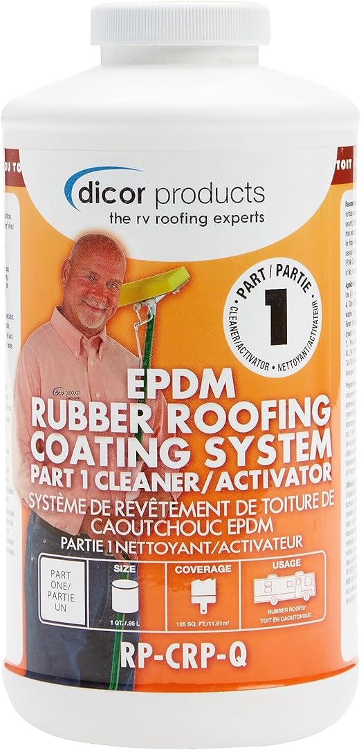 Dicor RP-CRP-Q EPDM Rubber Roof Coating System - 1 Quart Roof Cleaner/Activator