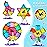 Jasonwell 57PCS Magnetic Tiles Building Blocks Set for Boys Girls Preschool Educational Magnet Construction Kit Stacking STEM Toys Christmas Birthday Gifts for Kids Toddlers 3 4 5 6 7 8 9 + Year Old