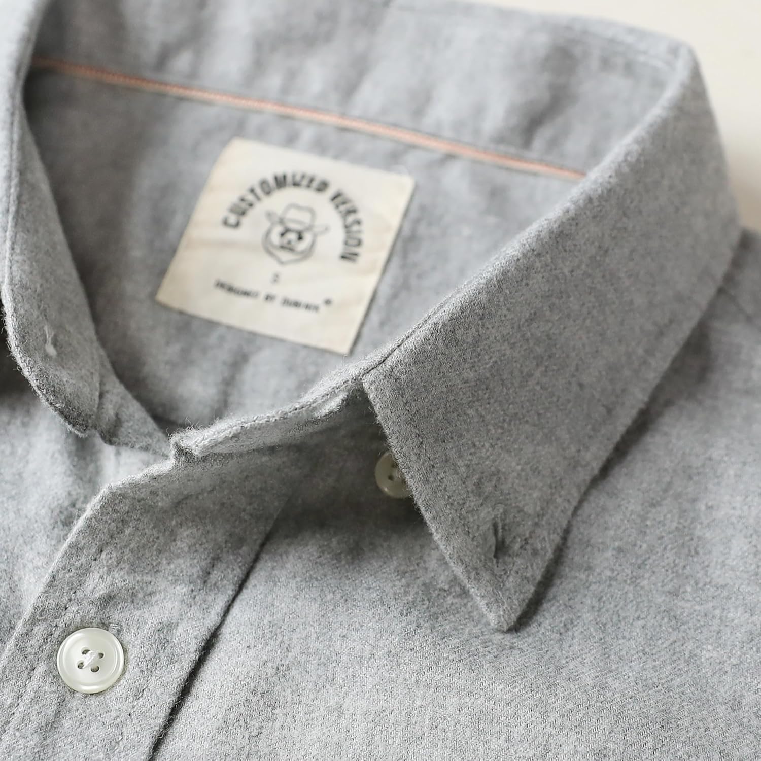 Dubinik® 6 oz Flannel Shirt for Men Plaid Mens Button Down Long Sleeve Shirts Cotton Casual - Image 4