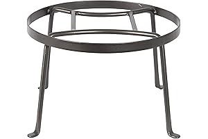 Achla Designs FB-30 Argyle 8-Inch Graphite Wrought Iron Plant Stand