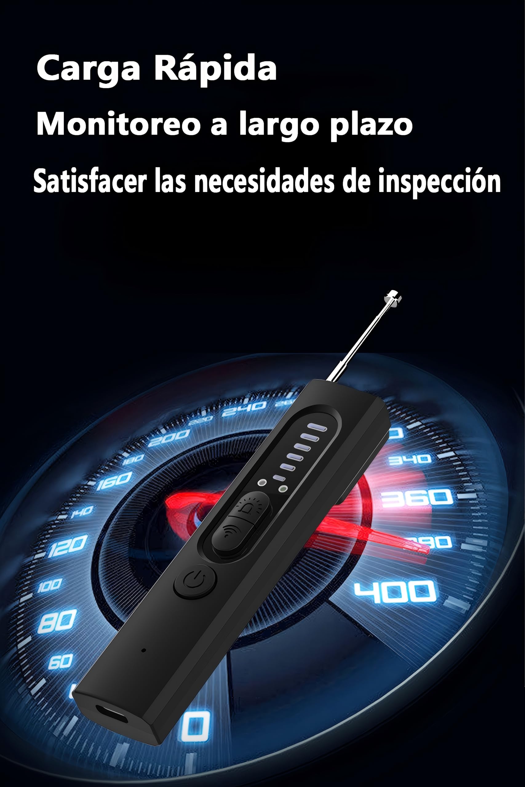 Gonikli Detector de Camaras y Microfonos Ocultos, Camara Espia Espía Oculta, Monitoreo Remoto Detector Portátil Camara Oculta, Inalámbrico, Oficina, Hotel（1.5 * 3 * 10 ） - 5