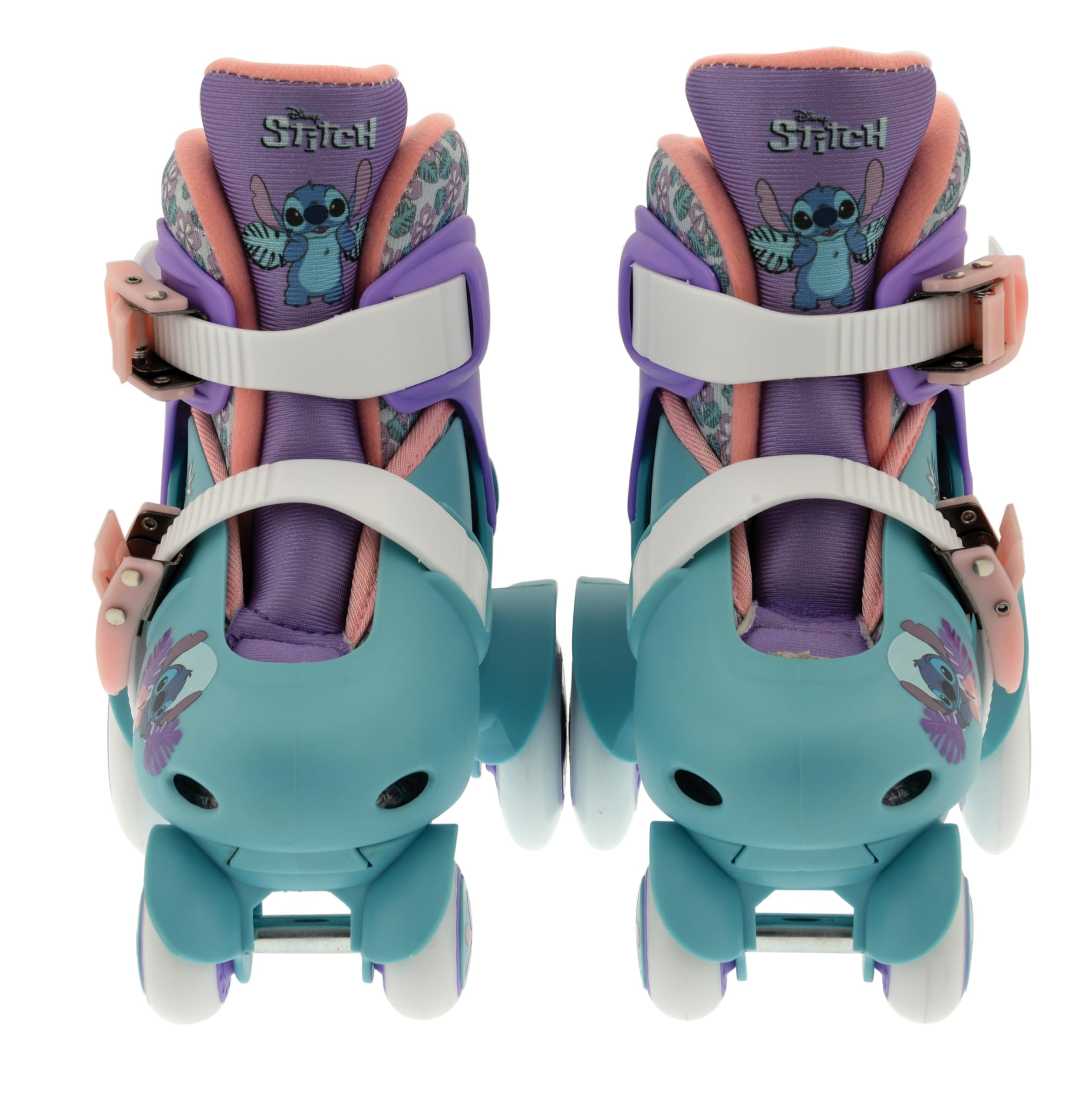 Disney Stitch Kids - Patines de Ruedas Grandes | Patines Ajustables de 4 Ruedas para niños | Talla de Zapato Junior 9J-12J