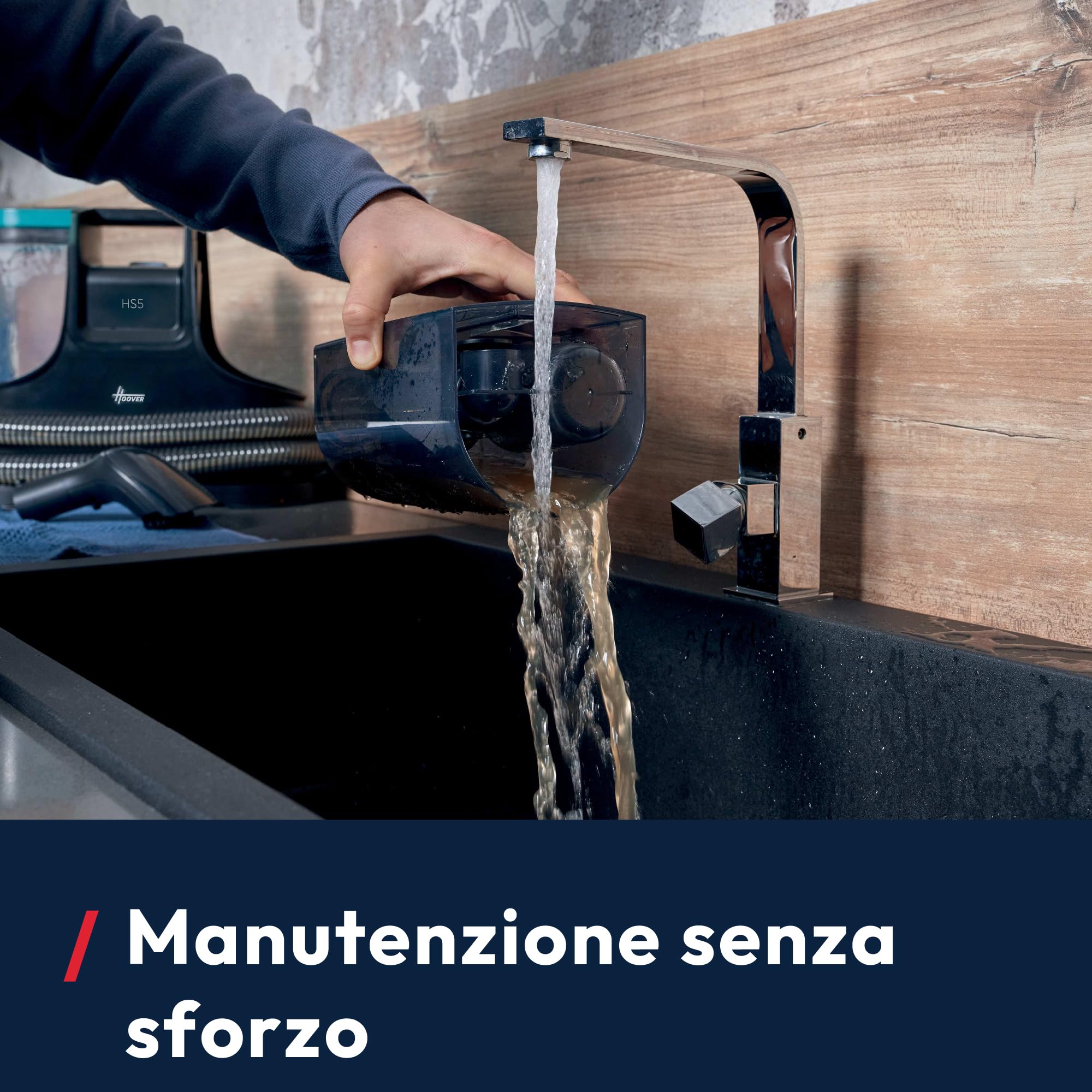 Hoover HS5 Spot Cleaner - Lava e Asciuga Tappeti, Divani, Tessuti d'Arredo, Sedili Auto e Vetri, Serbatoio d'Acqua da 1,5L, Compatto, 400W, Ideale per chi ha Animali Domestici