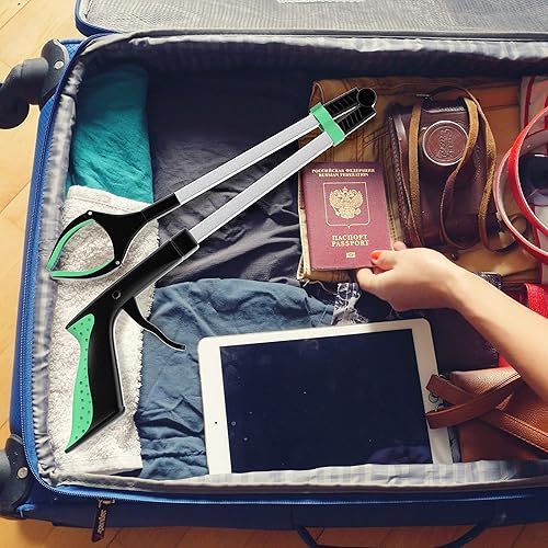 Miniatura 7 de Alcanzador de 32 pulgadas - Herramienta de alcance plegable con mango de goma - Herramienta superior recogedora de basura - Productos de asistencia