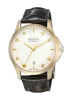 GUCCI ゴールド アナログ時計 レザー グッチ 腕時計 メンズ レディース 時計 GUCCI Gタイムレス 38mm
