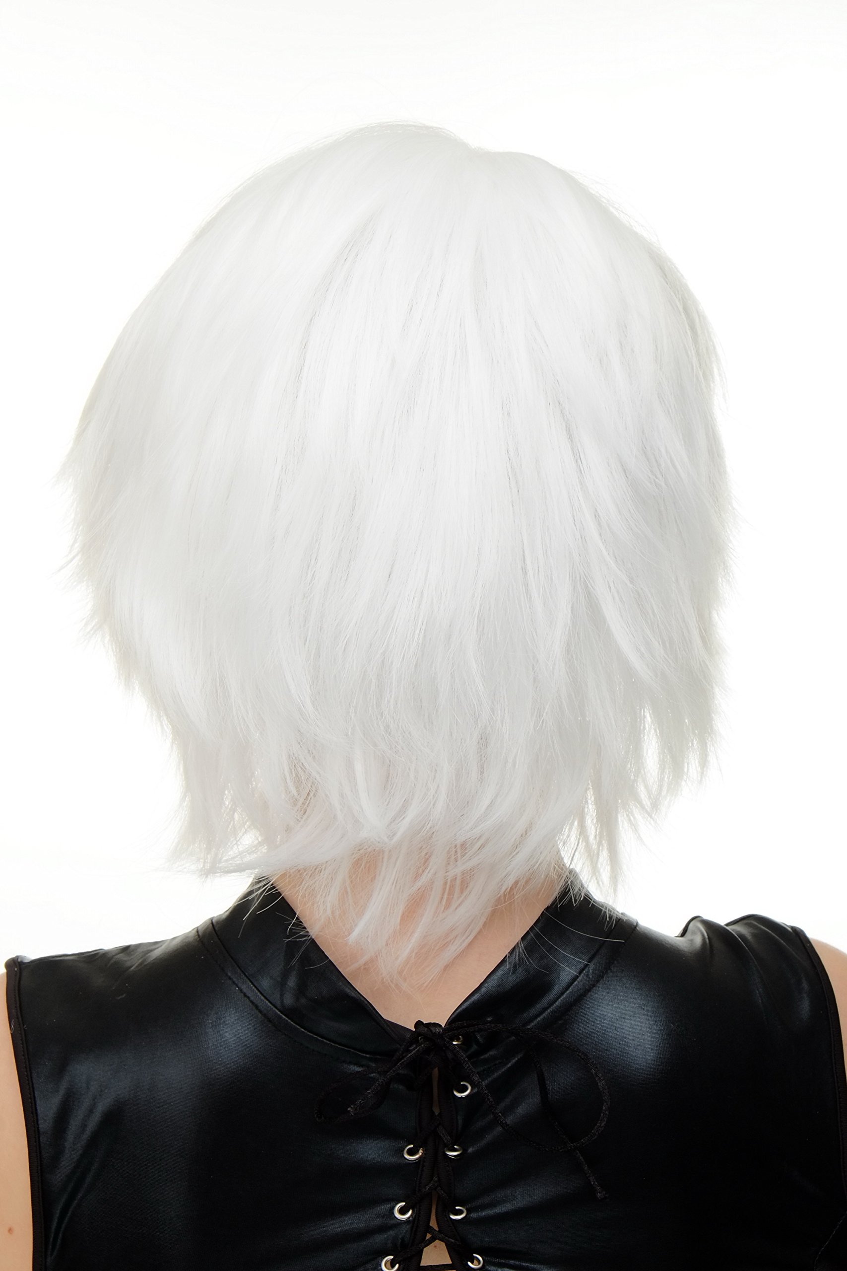 WIG ME UP YZF-7067-1001 Quality Wig cosplay white short frayed wild look voluminous - Image 4