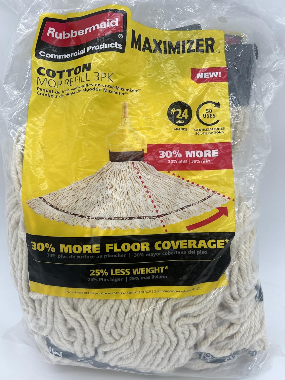 Maximixer Cotton mop Refill 3 Pack #24 Large