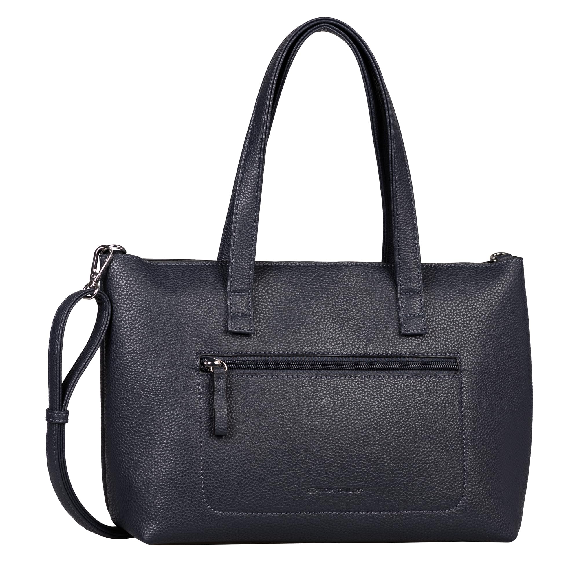 TOM TAILOR Elis Women's Shopper Shoulder Bag Zip Medium Blue, blue, M, Essential