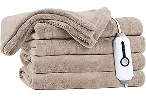Electric Heated Blanket 62"x84" with 4 Adjustable Heat Settings