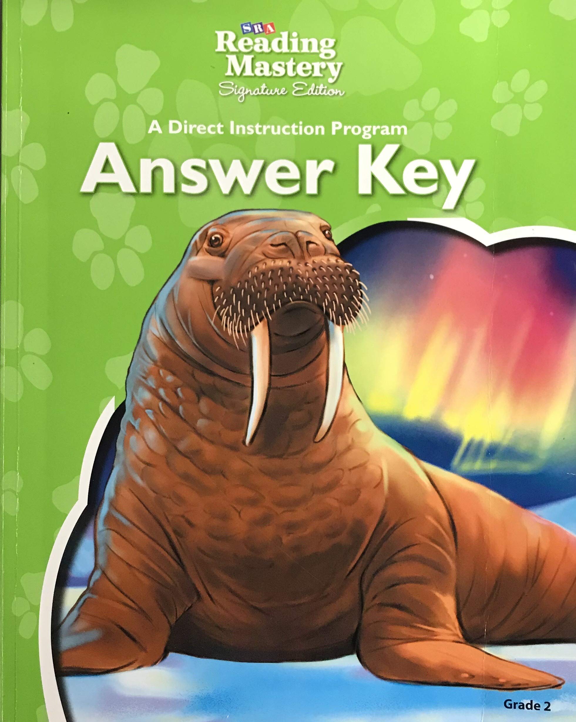 Reading Mastery Reading/Literature Strand Grade 2, Answer Key (READING MASTERY LEVEL VI)