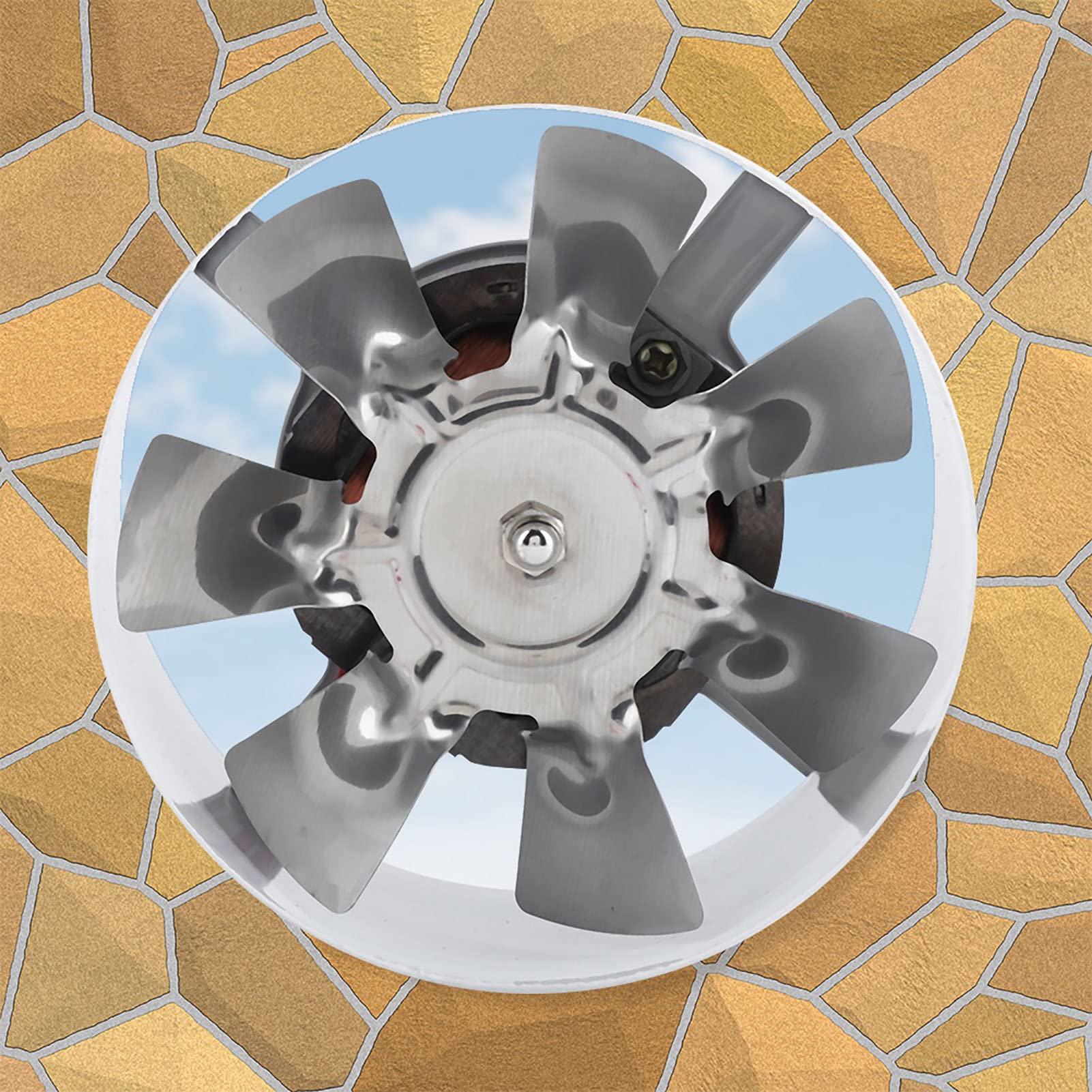 GOTOTOP Ventilateur d'extraction de cuisine 30W 220V - ventilateur d'extraction mural à faible bruit pour évents à la maison grenier cuisine salle de bain sous-sol