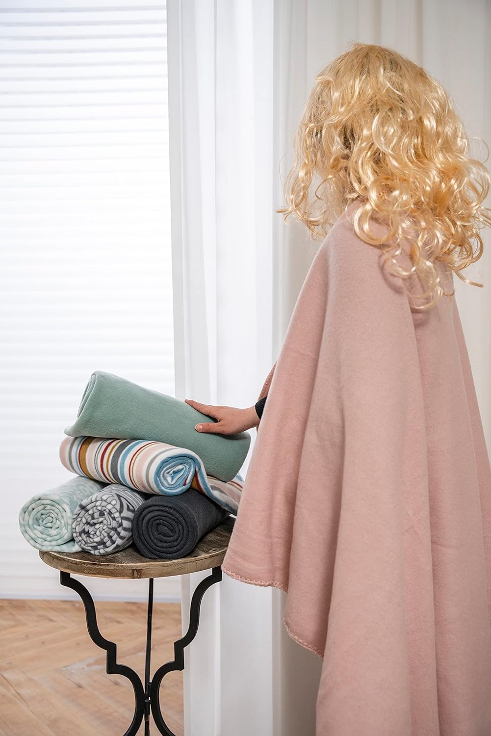 Fleece Throw Blanket Set Bulk for Travel Kids Outdoor Wedding Pet (Assorted #2, Pack of 6 50x60 Inches) - Image 4