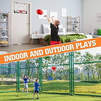 Wall Mounted Basketball Hoop Over The Door Mini Hoop For Outdoor Adults Kids Blue