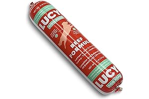 Beef Formula 4 lb Dog Food Roll By Lucy Pet