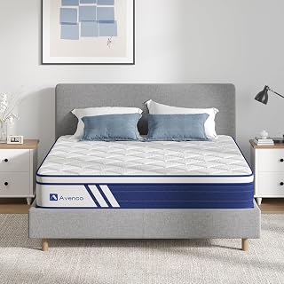 King Size Mattress, 12 Inch Hybrid King Mattress in a Box with Gel Memory Foam for Pressure Relief, Individual Pocket Springs for Great Support, Medium Firm King Bed Mattresses