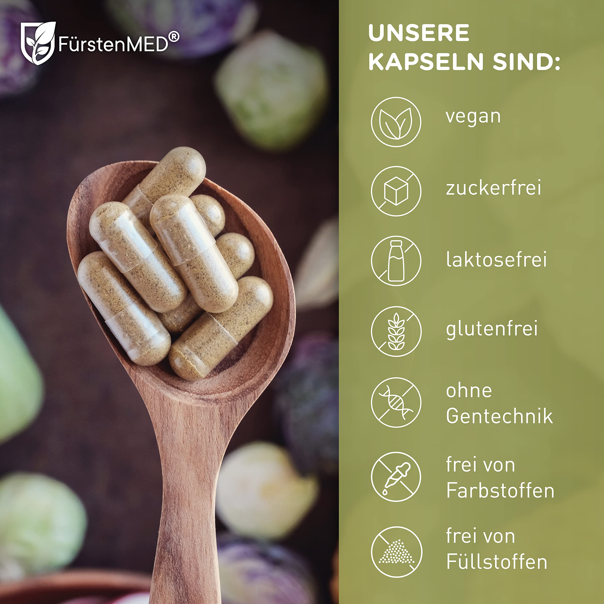 FürstenMED® Mariendistel Kapseln Hochdosiert mit Artischockenextrakt - Mariendistel Artischocke Löwenzahn und Cholin - Leber Komplex Hochdosiert mit 80% Silymarin 120 Kapseln Laborgeprüft
