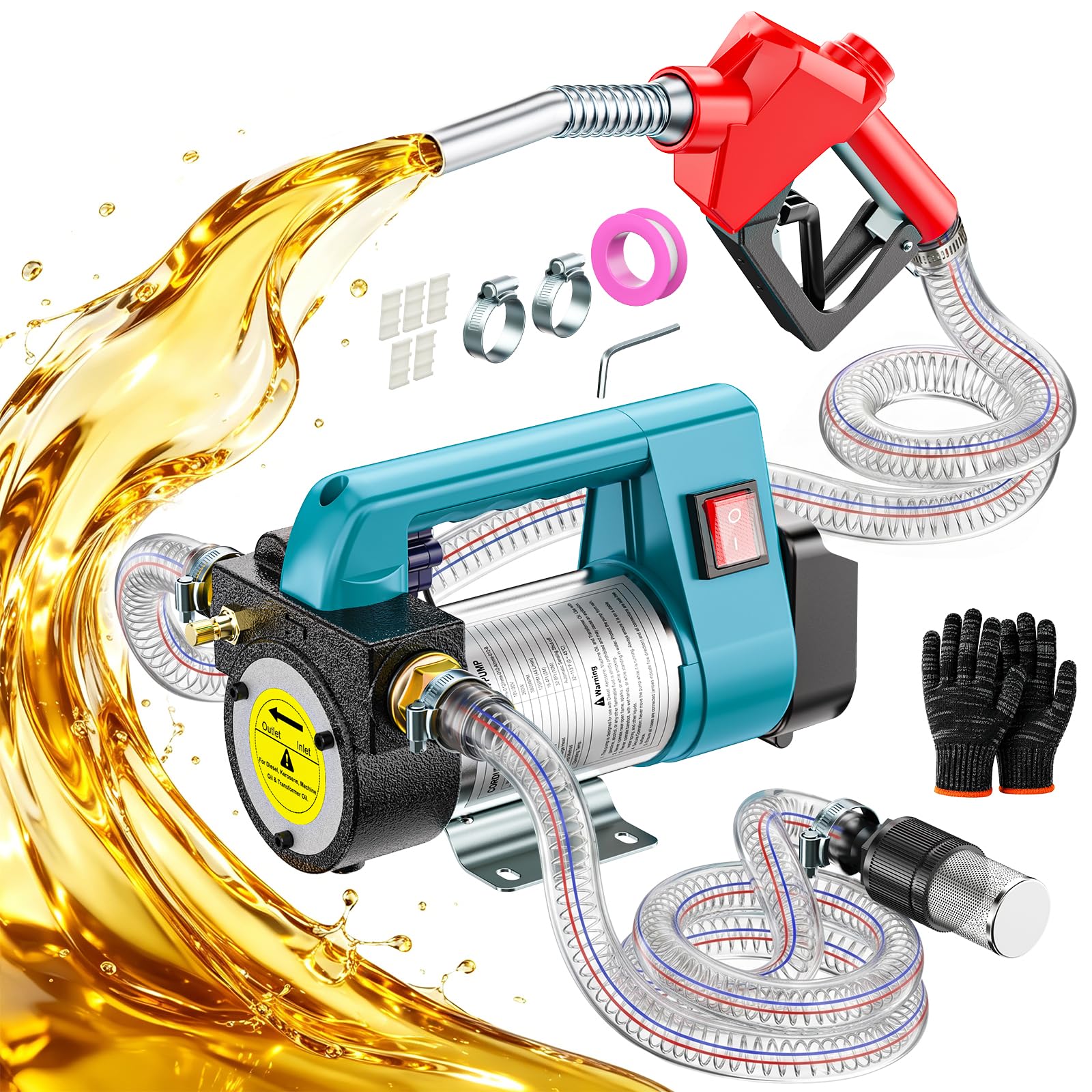 DIYtoolifz 12 GPM Cordless Fuel Transfer Pump