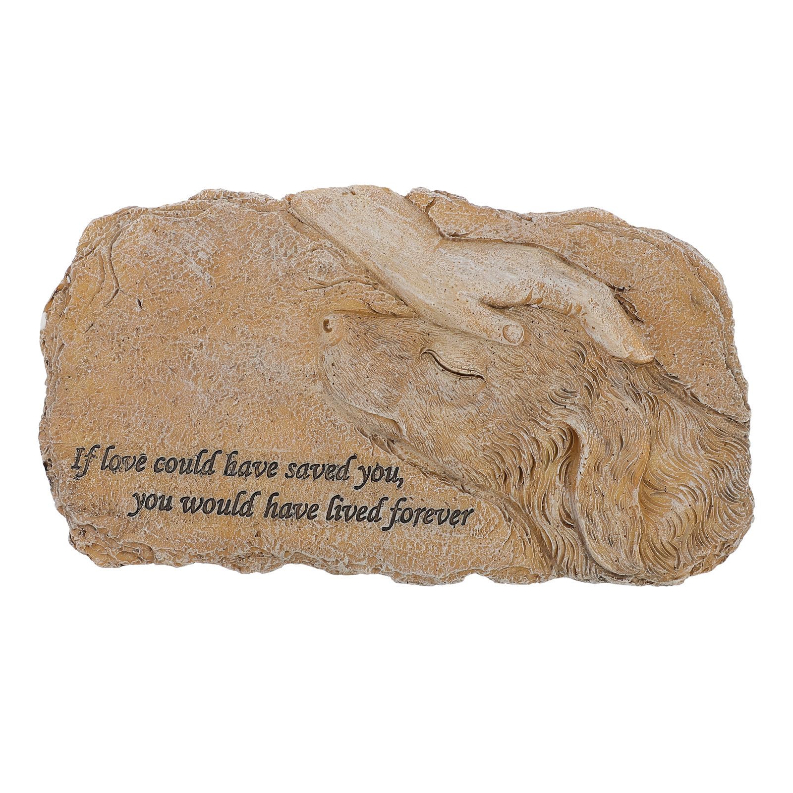 Zerodeko Statua Commemorativa Spazio per Foto in Resina per Animali Domestici Stabile Decorazione da Giardino per Luogo di Onore o Tomba del Cane