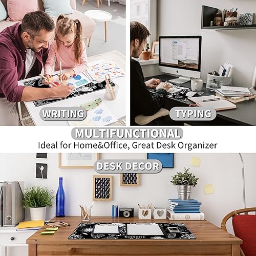 Miniatura 6 de EDGFRTOIO - Alfombrilla de mouse grande para videojuegos, diseño de tablero de espíritu de polilla de la muerte, alfombrilla de mouse de escritorio,