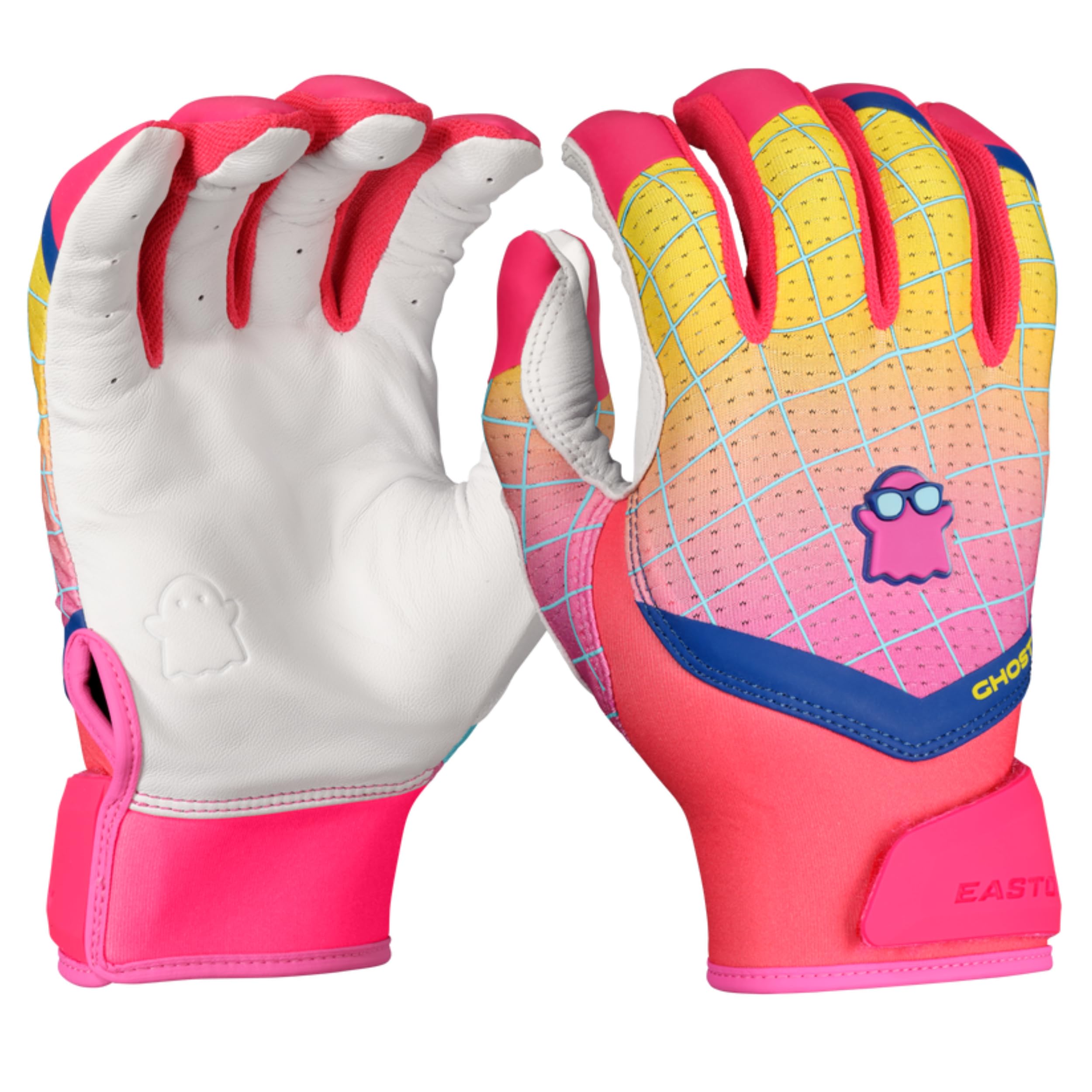 Easton | Ghost Ethos Fastpitch Softball Batting Gloves | Spring Break Edition – Red | Adult Large