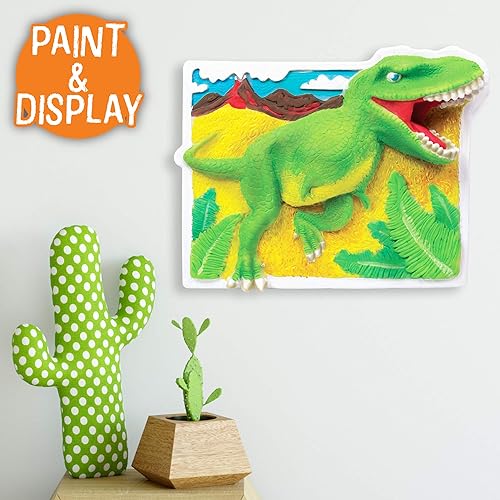 Miniatura 4 de Made By Me Horizon Group USA - Arte de pared 3D, para colgar en la pared, resina, T-Rex, dinosaurio, pintura acrílica