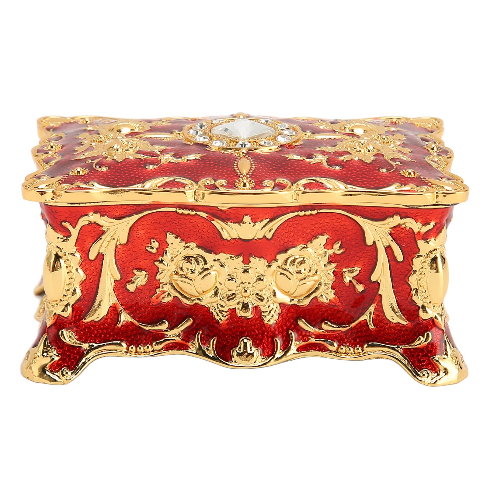 KnSam Lot De Bijoux Collier, Bague, Bracelet, Boucles D'oreilles 4PCS, Parure Femme Orné De