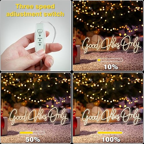 Miniatura 3 de Letrero de neón Good Vibes Only, regalo artístico de pared, letrero de neón, decoración de pared de bar, pub, club, rave, apartamento, decoración