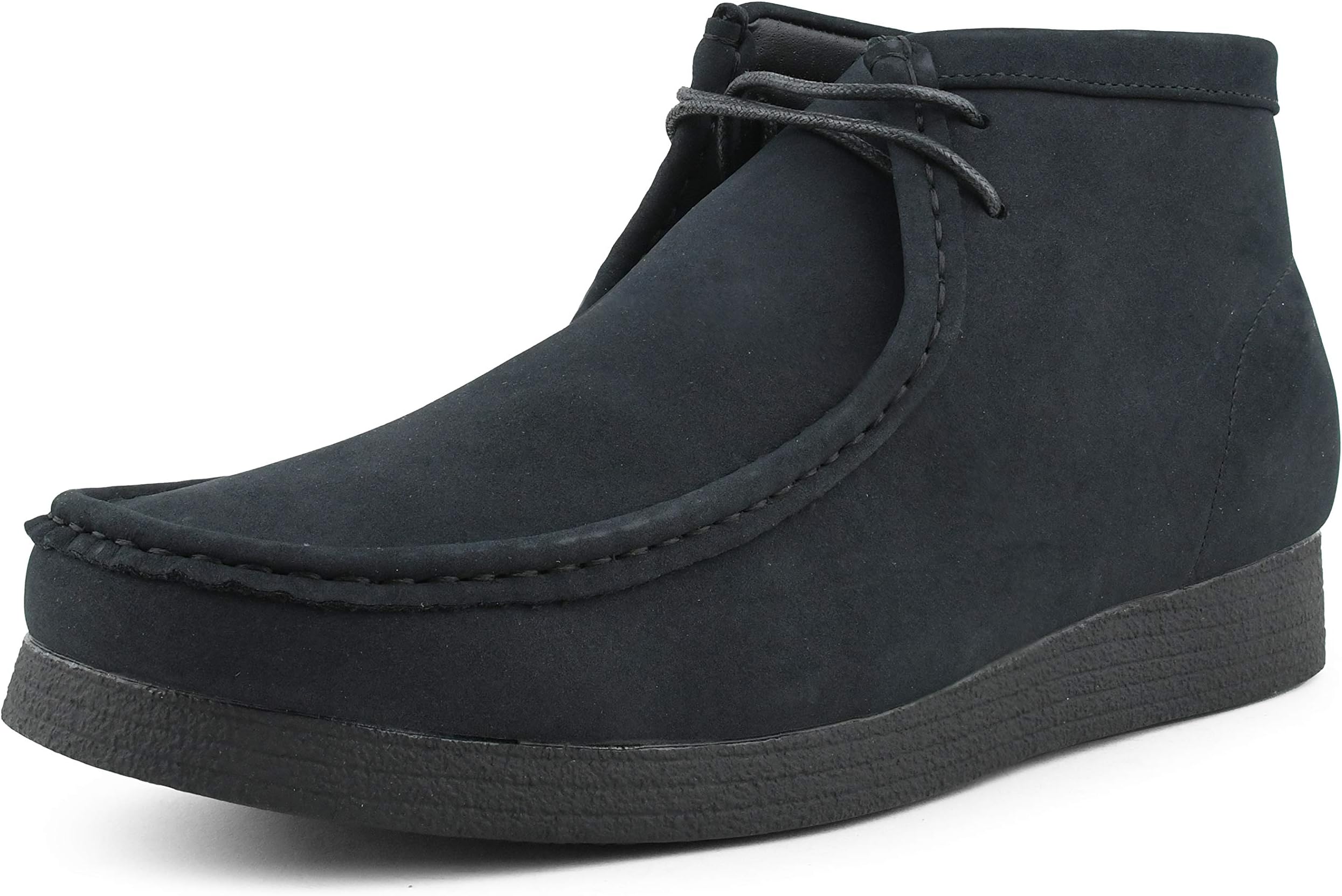 Jason2 Chukka Boots for Men - Men's High-Top Casual Boots Manmade Suede Desert Chukka Boots - Casual Boots Lace Up Crepe Rubber Sole - Mens Desert Chukka Boots
