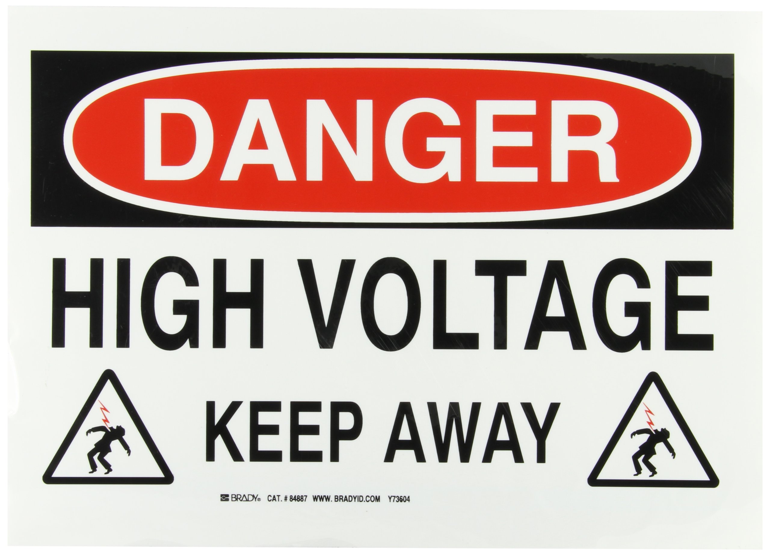 Panneau de danger électrique pour prévenir les risques de haute tension