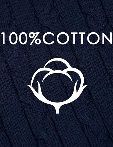 Miniatura 7 de BOBOYOYO Chaleco unisex de punto trenzado para niños, 100% algodón, chaleco uniforme para niños pequeños y grandes