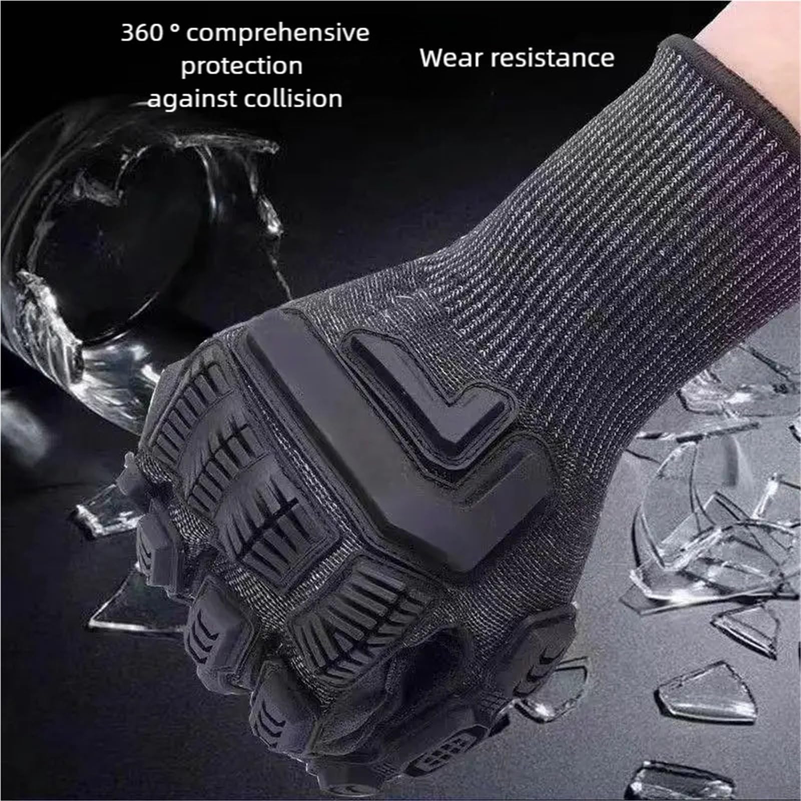 Genérico Guantes de Seguridad anticorte y anticolisión - Guantes tácticos mecánicos for montañismo y Ciclismo al Aire Libre