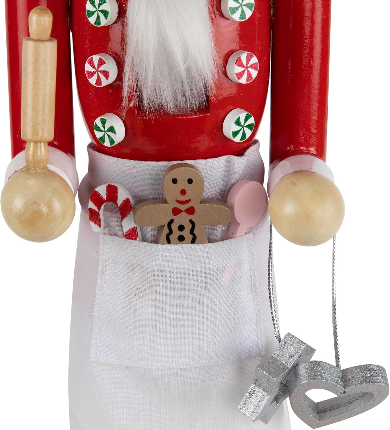 Northlight Baker with Rolling Pin Nutcracker Christmas Figure - 15" - White and Red