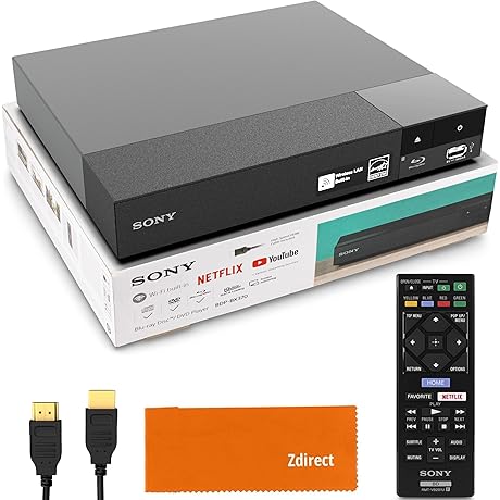 Sony DVD Player Blu Ray BDP-BX370 Ultimate Streaming and Playback