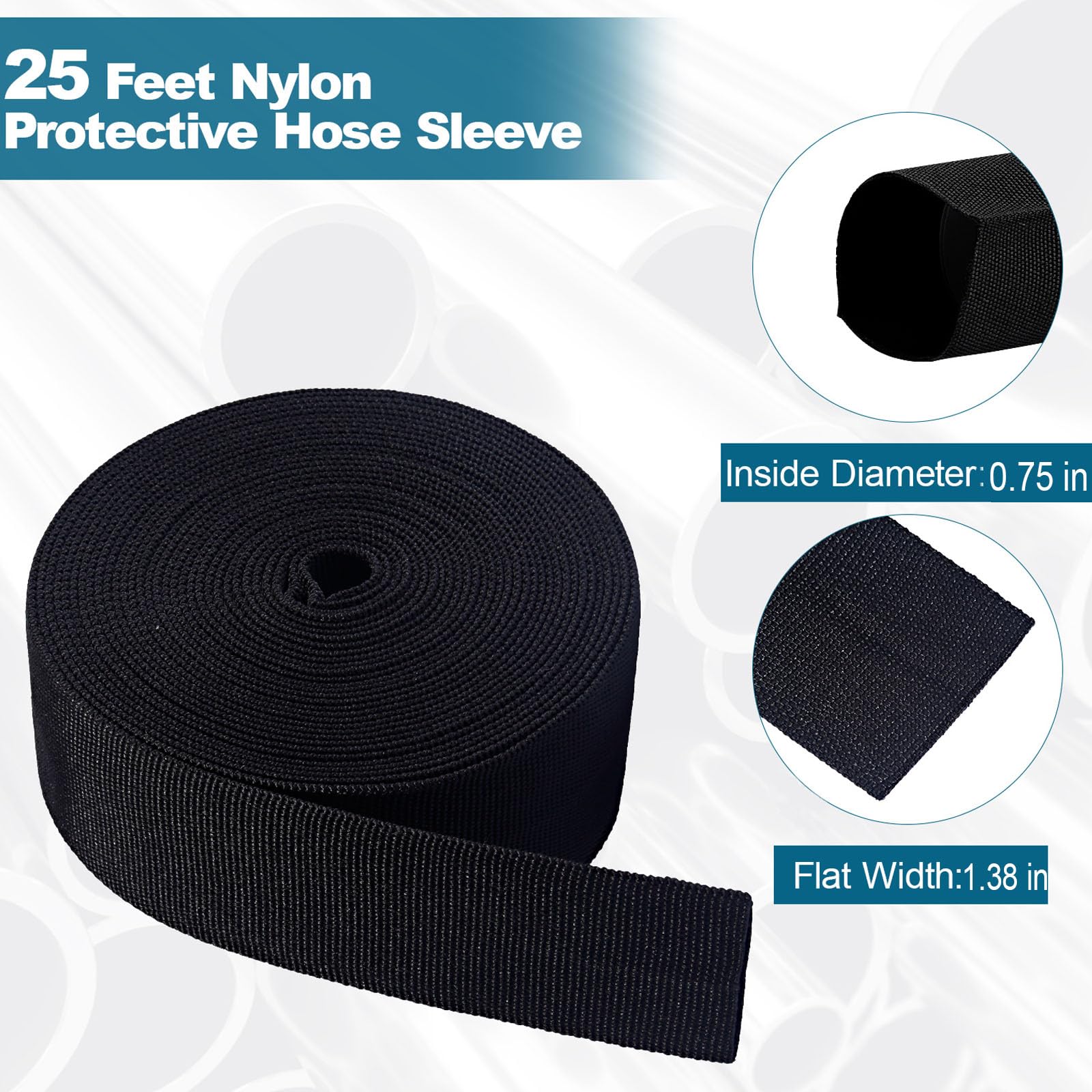 Nylon-Schutzhülle Für Schläuche – 7,5m, Verschleißfest, Flexibel