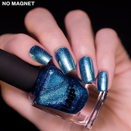 Miniatura 4 de ILNP Zero Degrees - Esmalte de uñas magnético azul medianoche