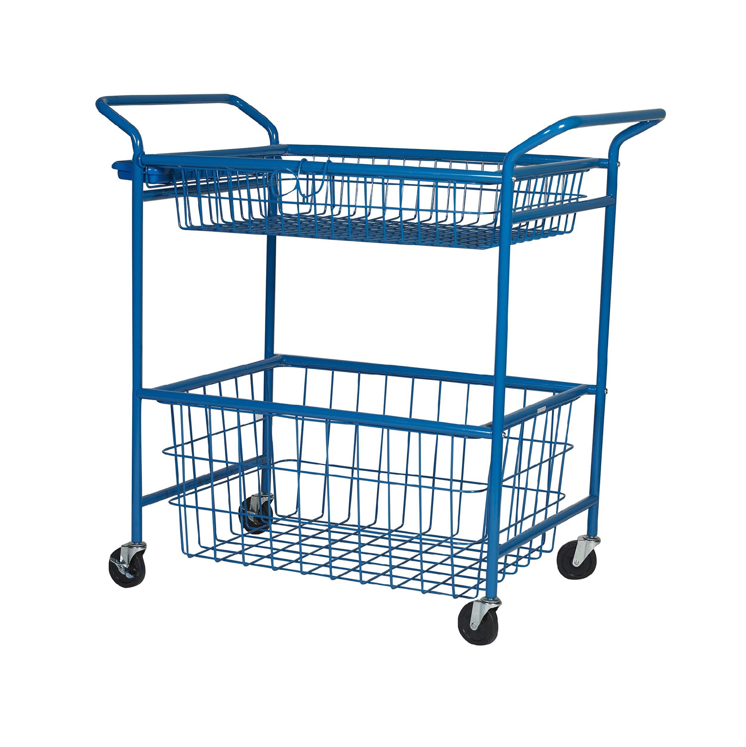 Children's Factory Rolling Storage Activity Cart for Kids, Preschool, Toddler Indoor-Outdoor Play Equipment, Blue