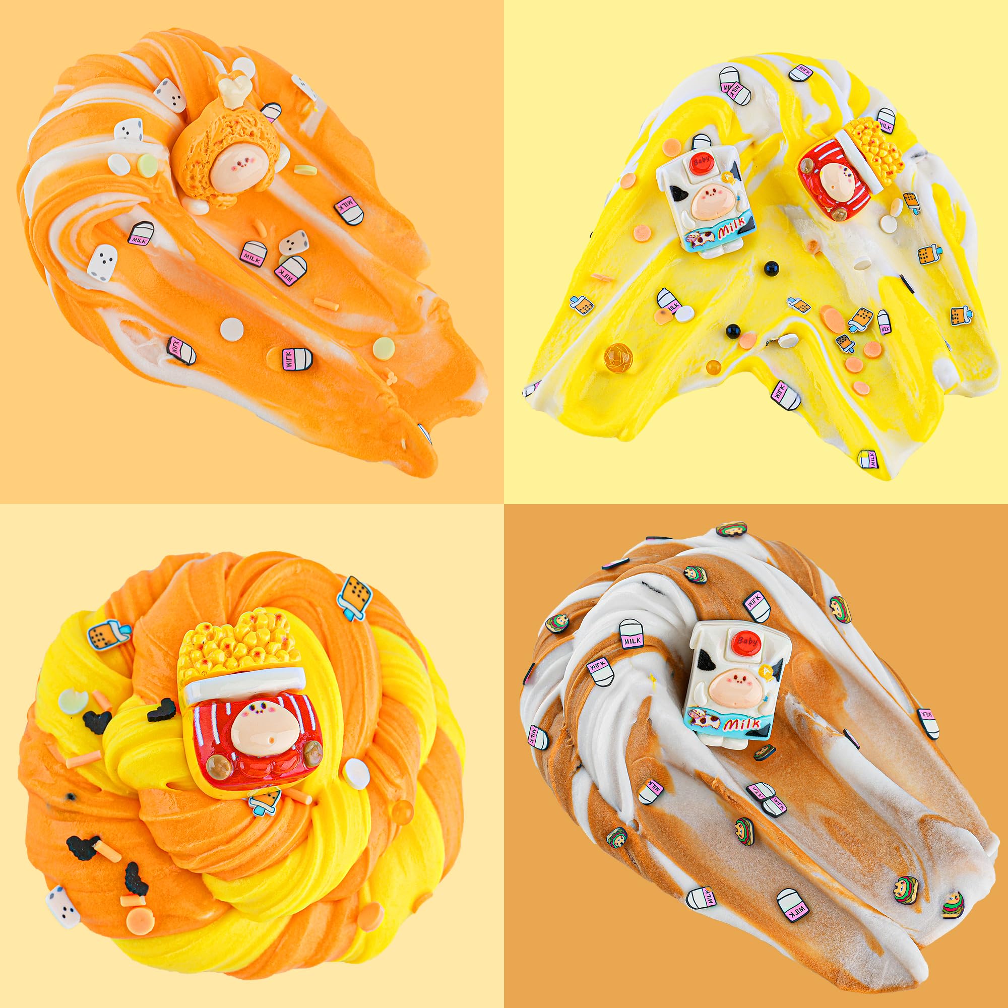4 Pack Food Butter Slime, Super Soft & Non-Sticky Slime Kit for Girls & Boys Ages 8-12 - Image 4