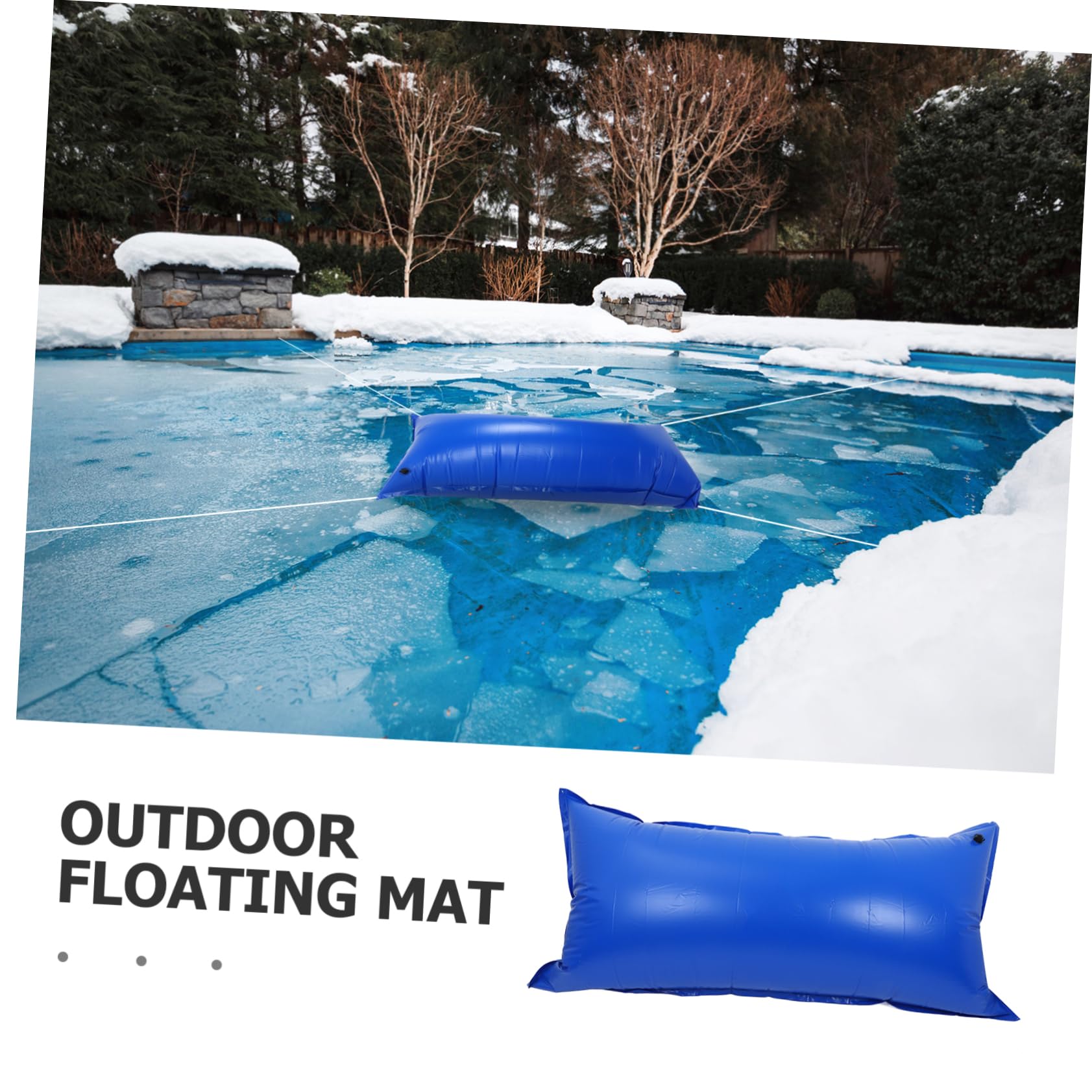 Oreillers de Piscine en PVC pour Hivernage, Coussins Gonflables 120x240cm, Renforcés pour Protection Le Gel et Fuite d'eau, pour Fermeture Hivernale