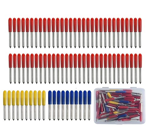 Miniatura 5 de 80 cuchillas de repuesto para máquinas de corte Cricut Explore Air2Air 3MakerMaker 3Expression 10 cuchillas de punto fino de 30 60 piezas de rayas